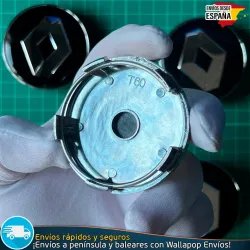 X4 Tapacubos Renault 60mm Emblemas Tapas llantas