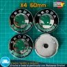 X4 Tapacubos Skoda 60mm Emblemas Tapas Llantas