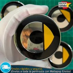 X4 Tapabujes Smart 60mm Emblemas Tapacubos Llantas