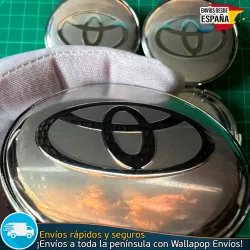 X4 Tapabujes Toyota 60mm Tapacubo Emblemas Llantas