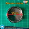 X4 Tapacubos 60mm Tapas de llantas Bujes Cromadas