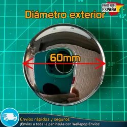 X4 Tapacubos 60mm Tapas de llantas Bujes Cromadas