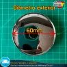 X4 Tapacubos 60mm Tapas de llantas Bujes Cromadas
