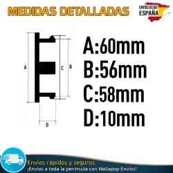 X4 Tapacubos 60mm Tapas de llantas Bujes Cromadas