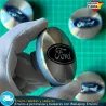 X4 Tapacubos Ford 54mm Cubrebujes Tapas Llantas