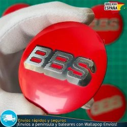 X4 Emblemas BBS 56mm Pegatinas Tapacubos Llantas