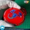 X4 Emblemas Abarth 56mm Edicion Escorpion Rojo Tapacubos