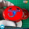 X4 Emblemas Abarth 56mm Edicion Escorpion Rojo Tapacubos