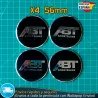 X4 Emblemas ABT Sportsline 56mm Pegatinas Tapacubos Llantas