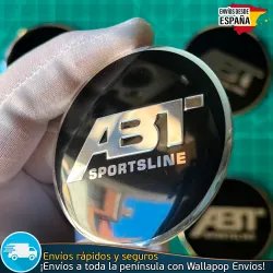 X4 Emblemas ABT Sportsline 56mm Pegatinas Tapacubos Llantas