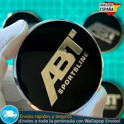 X4 Emblemas ABT Sportsline 56mm Pegatinas Tapacubos Llantas