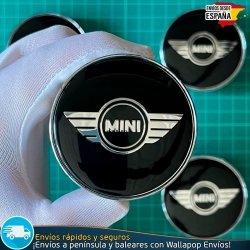 X4 Tapacubos Mini 60mm Cubrebujes Tapas Llantas