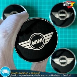 X4 Tapacubos Mini 60mm Cubrebujes Tapas Llantas