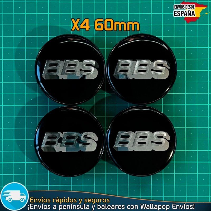 X4 Tapacubos BBS 60mm Tapas Negras para Llantas X4 Tapacubos BBS 60mm Tapas Negras para Llantas
