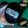 X4 Tapacubos BBS 60mm Tapas Negras para Llantas
