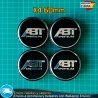 X4 Tapacubos ABT 60mm Tapas Negras para Llantas