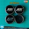 X4 Tapacubos ABT 60mm Tapas Negras para Llantas