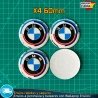 X4 Emblemas 50 Aniversario BMW 60mm Tapas Llantas