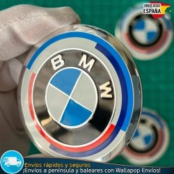X4 Emblemas 50 Aniversario BMW 60mm Tapas Llantas
