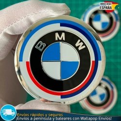 X4 Emblemas 50 Aniversario BMW 60mm Tapas Llantas