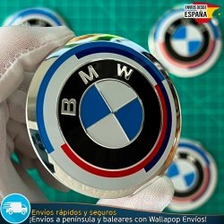 X4 Emblemas 50 Aniversario BMW 60mm Tapas Llantas