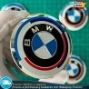 X4 Emblemas 50 Aniversario BMW 60mm Tapas Llantas