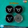 X4 Tapas de Llantas 60mm Cubrebuje Tapacubos Cupra