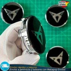 X4 Tapas de Llantas 60mm Cubrebuje Tapacubos Cupra