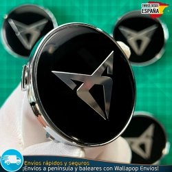 X4 Tapas de Llantas 60mm Cubrebuje Tapacubos Cupra