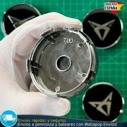 X4 Tapas de Llantas 60mm Cubrebuje Tapacubos Cupra