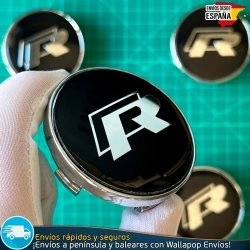 X4 Tapacubos R Line Volkswagen 60mm Tapas Llantas