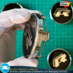 X4 Tapacubos R Line Volkswagen 60mm Tapas Llantas