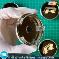 X4 Tapacubos R Line Volkswagen 60mm Tapas Llantas