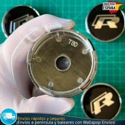 X4 Tapacubos R Line Volkswagen 60mm Tapas Llantas