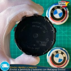 X4 Tapacubos BMW 56mm Emblemas Tapas de Llantas