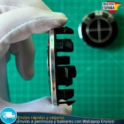 X2 Tapas Cubiertas Centrales llantas Tapabujes Moto BMW 56mm