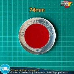 X2 Emblemas Alfa Romeo 74mm Capó y Maletero