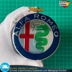 X2 Emblemas Alfa Romeo 74mm Capó y Maletero
