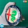X2 Emblemas Alfa Romeo 74mm Capó y Maletero