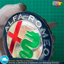 X2 Emblemas Alfa Romeo 74mm Capó y Maletero