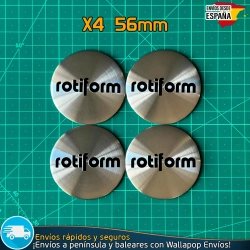X4 Emblemas Rotiform 56mm Pegatinas Tapas Llantas