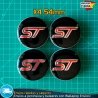 X4 Tapacubos Ford ST 54mm Cubrebujes Tapas Llantas