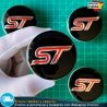 X4 Tapacubos Ford ST 54mm Cubrebujes Tapas Llantas