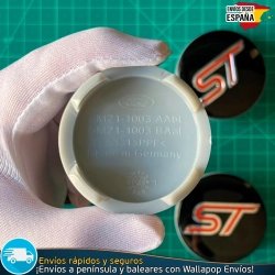 X4 Tapacubos Ford ST 54mm Cubrebujes Tapas Llantas