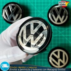 X4 Tapacubos Volkswagen 63mm Tapas de Llantas