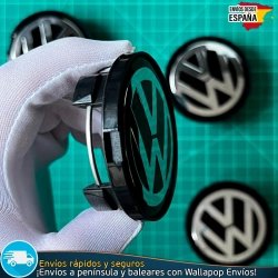 X4 Tapacubos Volkswagen 63mm Tapas de Llantas