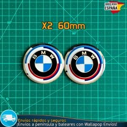 X2 Emblemas BMW 60mm Motos R RT RS K GS Carenado Colin
