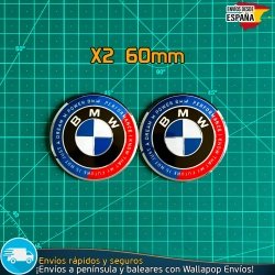 X2 Emblemas BMW 60mm Motos R RT RS K GS Carenado Colin