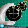 X2 Emblemas BMW 70mm Motos GS GT XR Tanque, Baúl full Negro
