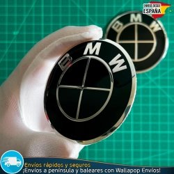 X2 Emblemas BMW 70mm Motos GS GT XR Tanque, Baúl full Negro